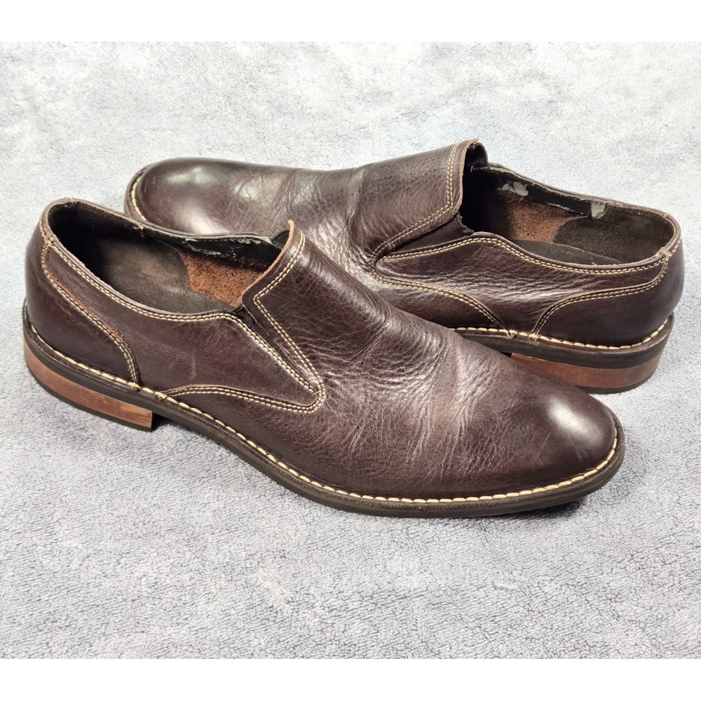 Cole Haan Loafers Mens 13 Brown Leather Slip On C11855 Good Lug Sole Shoes